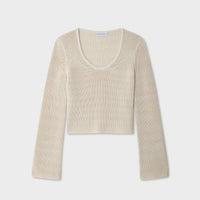 Cotton Tape Fluted Top