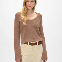 Cotton Tape Fluted Top