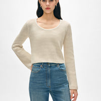 Cotton Tape Fluted Top