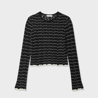 Cotton Pointelle Stitch Top