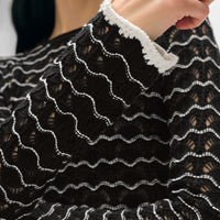 Cotton Pointelle Stitch Top
