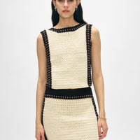 Hand-Crochet Reversible Tie Tank