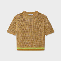 Cotton Mesh T-Shirt