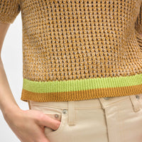 Cotton Mesh T-Shirt