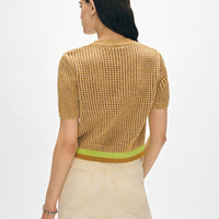 Cotton Mesh T-Shirt