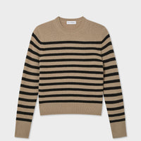 Cashmere Striped Crewneck