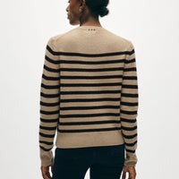 Cashmere Striped Crewneck