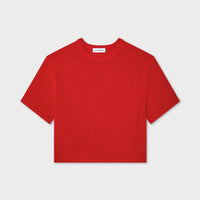 Cashmere Waffle Mesh Tee