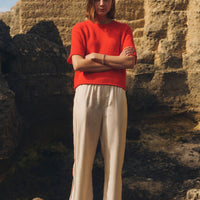 Cashmere Waffle Mesh Tee