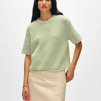 Cashmere Waffle Mesh Tee