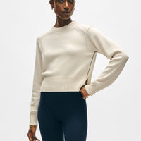 Soft Cotton Rib Trim Sweatshirt