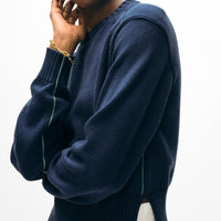 Soft Cotton Rib Trim Sweatshirt