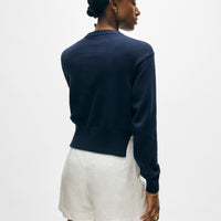 Soft Cotton Rib Trim Sweatshirt