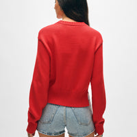 Soft Cotton Rib Trim Sweatshirt