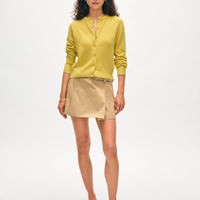 Cashmere Crewneck Cardigan