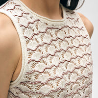 Cotton Pointelle Stitch Tank