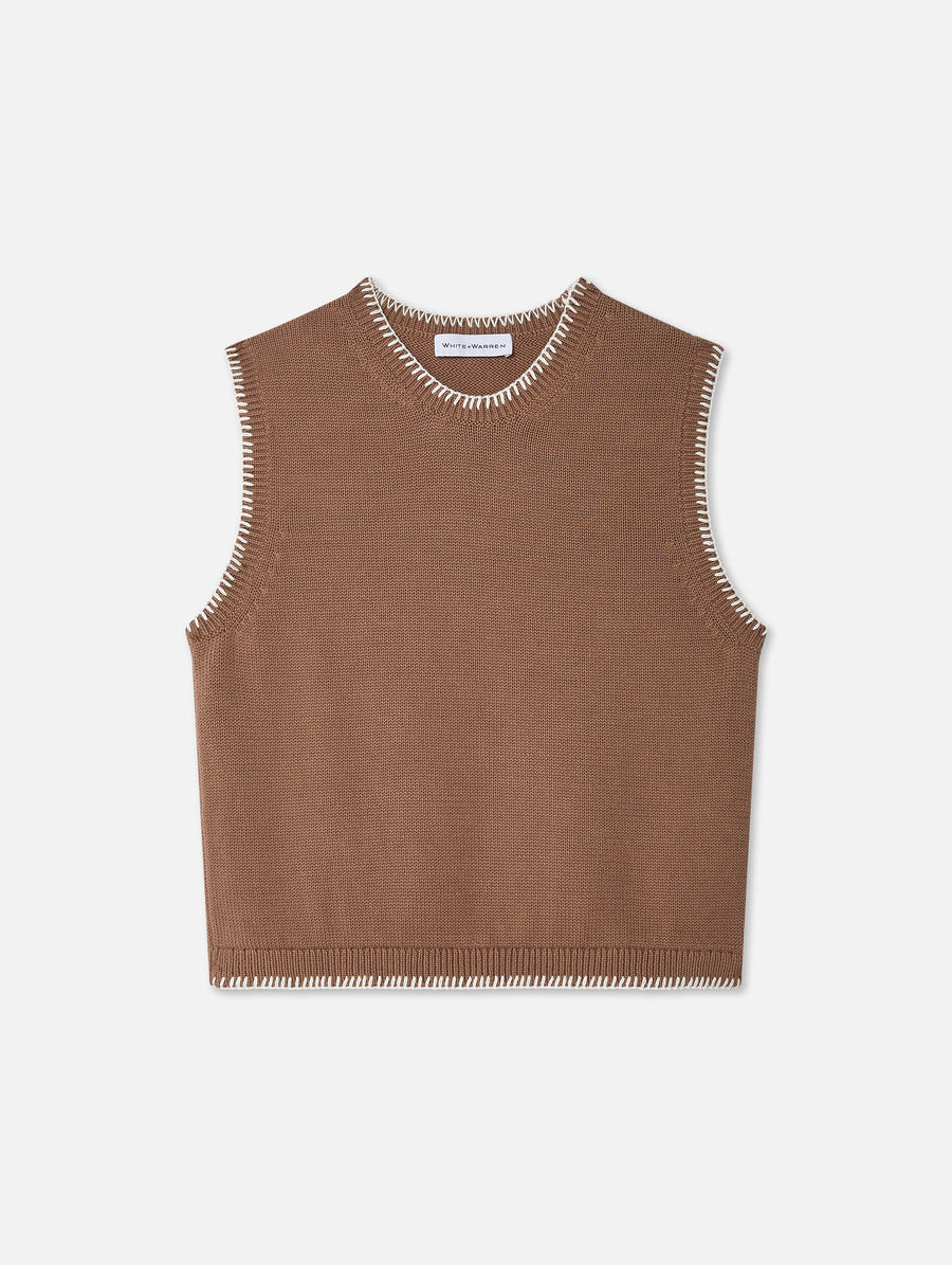 Cotton Blanket Trim Tank