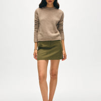 Cashmere Waffle Mesh Crewneck