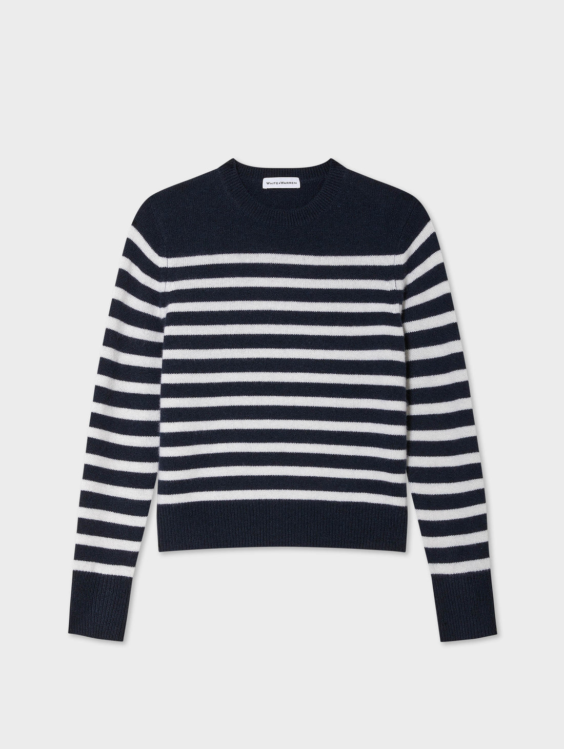 Cashmere Striped Crewneck