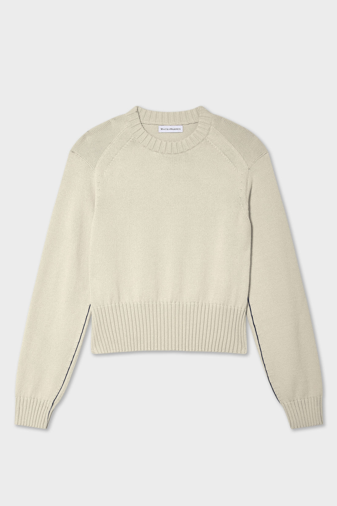 Soft Cotton Rib Trim Sweatshirt