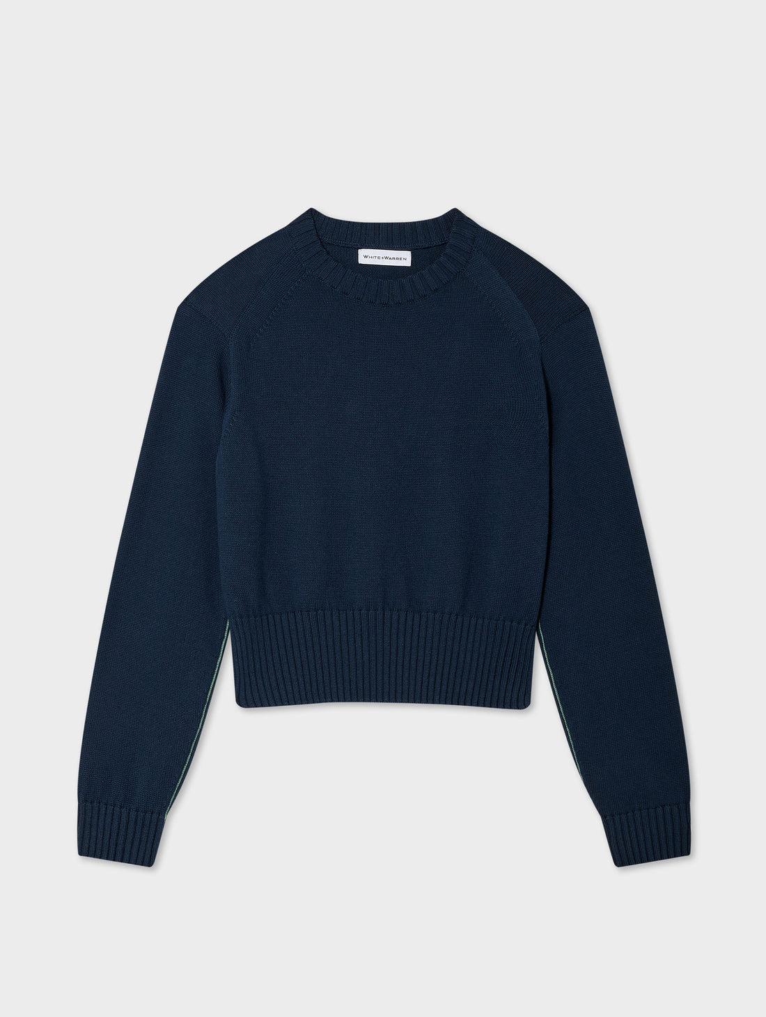 Soft Cotton Rib Trim Sweatshirt